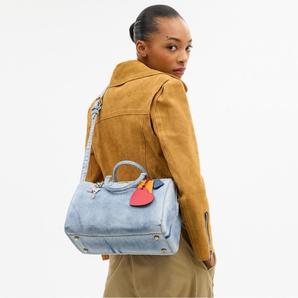 NWT Coach Loved Denim Large Rowan with all Charms included - Picture 7 of 8